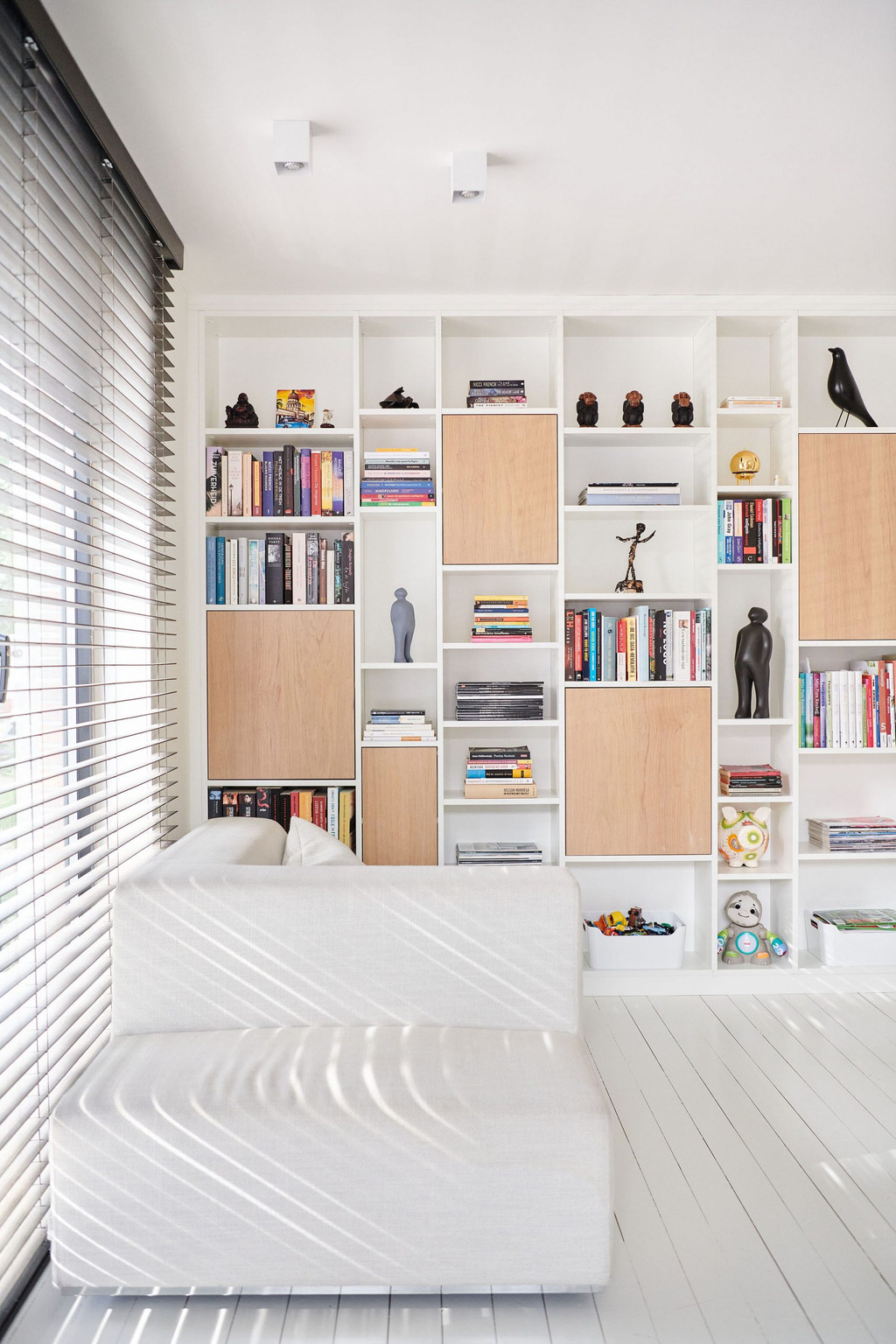 Grande bibliothèque sur mesure bureau