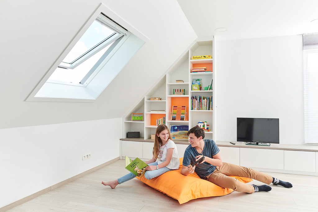 grenier sous pente aménagement sur mesure VELUX Camber