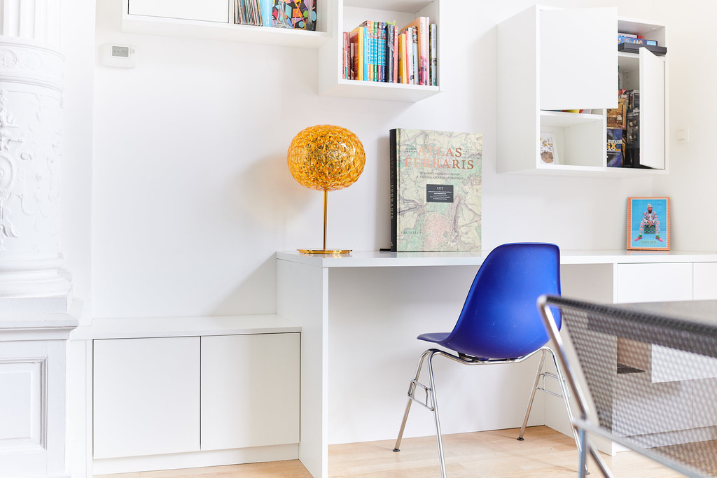 aménagement bureau blanc sur mesure
