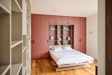 Uitklapbed in oxide rood